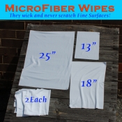 Microfiber Wipes pack of 6 / - Ideal Gun Cart Towel