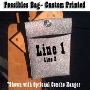 Padded/ Insulated Foam Possibles Bag/ Custom Print Option